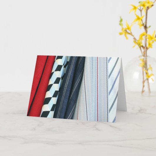 5 Stoffe mit geometrischen Mustern Karte (Gelbe Blume)