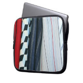 5 Stoffe mit geometrischen Mustern Laptopschutzhülle (Vorderseite Links)