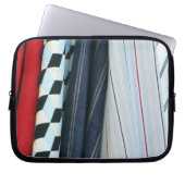 5 Stoffe mit geometrischen Mustern Laptopschutzhülle (Vorderseite)