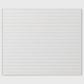 5 Streifen in hellblau und beige Geschenkpapier (Flach)