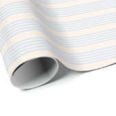 5 Streifen in hellblau und beige Geschenkpapier (Rolleneckpunkt)