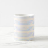 5 Streifen in hellblau und beige Kaffeetasse (Mittel)