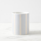 5 Streifen in hellblau und beige Kaffeetasse (Mittel)