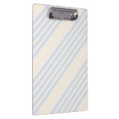 5 Streifen in hellblau und beige Klemmbrett (Rechts)