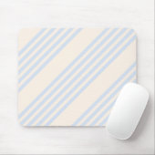 5 Streifen in hellblau und beige Mousepad (Mit Mouse)