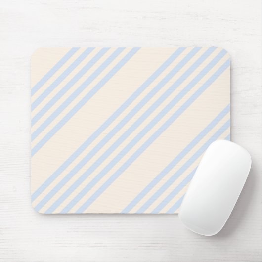 5 Streifen in hellblau und beige Mousepad (Mit Mouse)
