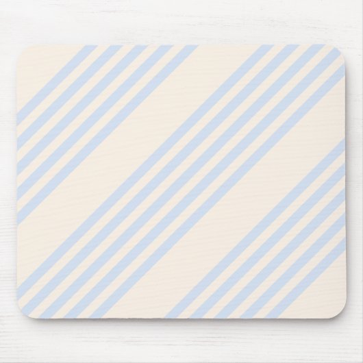 5 Streifen in hellblau und beige Mousepad (Vorne)