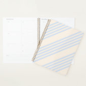 5 Streifen in hellblau und beige Planer (Anzeige)