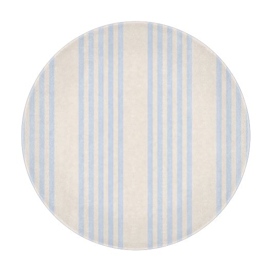 5 Streifen in hellblau und beige Schneidebrett (Vorderseite)