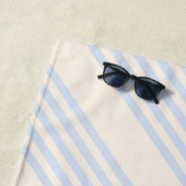 5 Streifen in hellblau und beige Strandtuch (Beispiel)