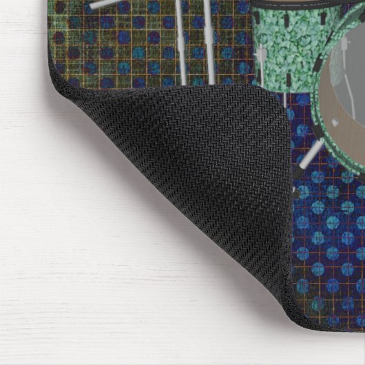 5 Stück Drum Kit - Custom Green Drums - Mousepad (Ecke)