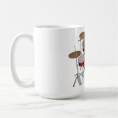 5 Stück Drum Kit - Red - Coffee Tasse - Drum Set (Links)