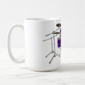 5 Stück Drum Kit:Violett: Kaffee-Tasse: Trommeln-S Kaffeetasse (Links)
