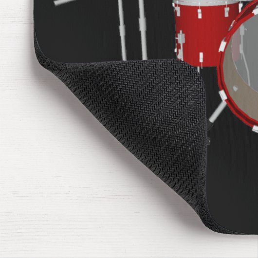 5 Stück-Trommel-Ausrüstung - rotes Ende - Trommeln Mousepad (Ecke)