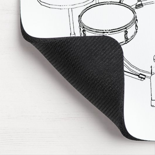 5 Stück-Trommel-Ausrüstung: Schwarzes u. Mousepad (Ecke)