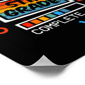 5. Stufe Abschluss des letzten Schulvideos Poster (Ecke)