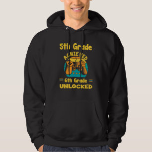 5. Stufe Erreicht 6. Klasse Unverriegelte Retro-Fa Hoodie