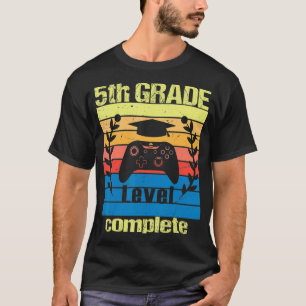 5. Stufe komplettes Funny Abschluss Video Ga T-Shirt