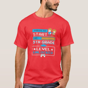 5. Stufe Ungesperrte Videospiele Liebhaber des Des T-Shirt