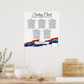 5 Tabelle Gay Pride Flags Hochzeitssatellite Poster (Küche)