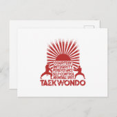 5 Taekwondo-Angebote Ankündigungspostkarte (Vorne/Hinten)