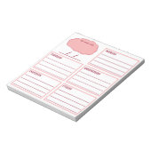 5-Tage-Planer Notizblock (Rotiert)