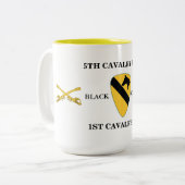 5. TASSE DER KAVALLERIE-REGIMENT-1. (Vorderseite Links)
