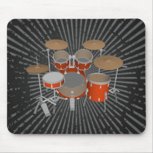 5-teiliges Schlagzeug-Set - Orange Finish - Schlag Mousepad