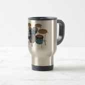 5-teiliges Trommelkit: Custom Green Finish: Travel Reisebecher (VorderseiteRechts)