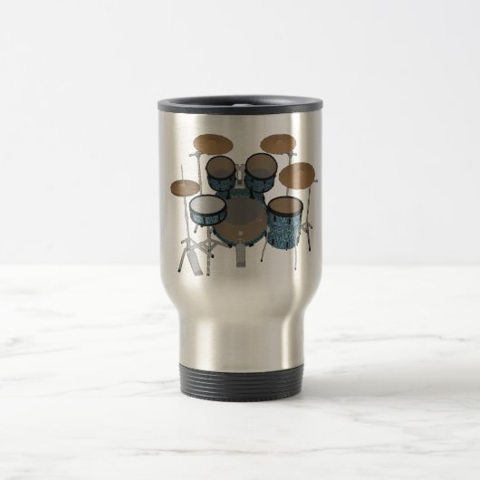 5-teiliges Trommelkit: Custom Green Finish: Travel Reisebecher (Mittel)