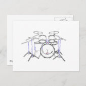 5-teiliges Trommelkit: Zeichnend Marker: Postkarte (Vorne/Hinten)