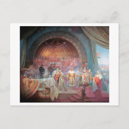 5 The Bohemisch King Premysl Otakar II., Mucha Postkarte