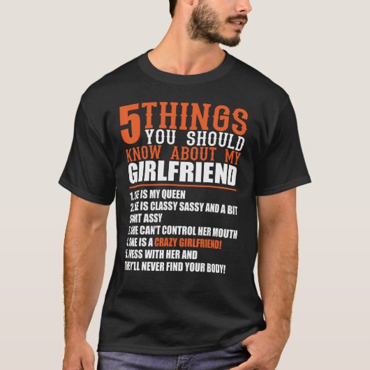 5 THINGS YOU SHOULD KNOW ABOUT MY GIRLFRIEND  Hila T-Shirt (Vorderseite)