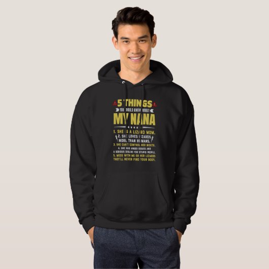 5 Things You Should Know About My Lizard Mom Grand Hoodie (Vorne ganz)