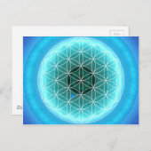 5 throat chakra hellblau von Tutti Postkarte (Vorne/Hinten)