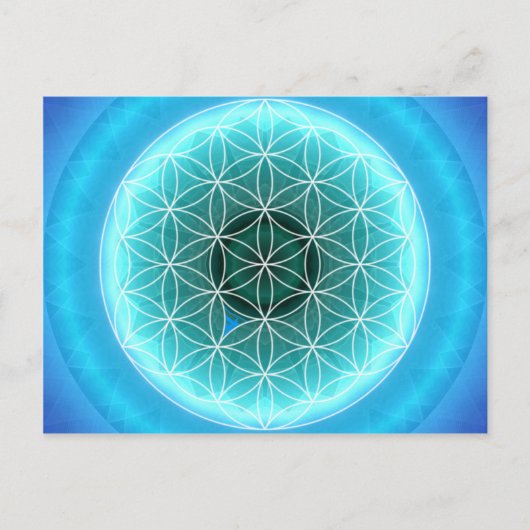5 throat chakra hellblau von Tutti Postkarte (Vorderseite)