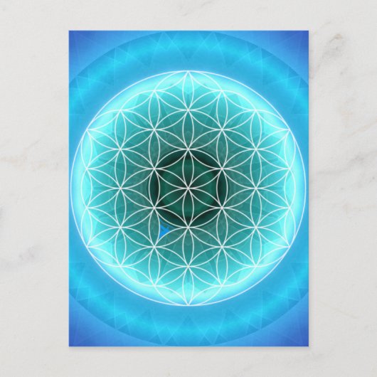 5 throat chakra hellblau von Tutti Postkarte (Vorderseite)