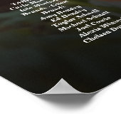 5 Tische elegante Hochzeitskarte für Fotos Poster (Ecke)