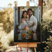 5 Tische elegante Hochzeitskarte für Fotos Poster