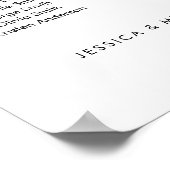 5 Tische modernisieren unsere Lieblings-Sitzkarte Poster (Ecke)