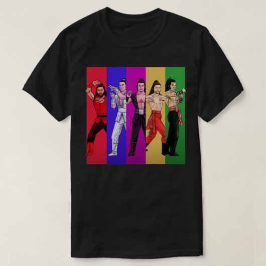5 Tödliche Venusfarbenkollage T-Shirt (Design vorne)