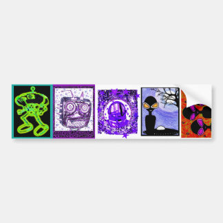 5 U-CUT Spaced Out Stickers ! Autoaufkleber
