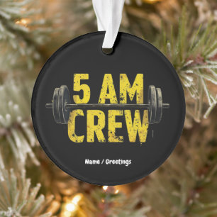 5-Uhr-Club – Fitness-Enthusiast & Fitness-Reaper L Ornament