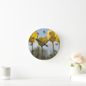 5 Uhr gelbe Tulpe-Wanduhr (Zuhause)