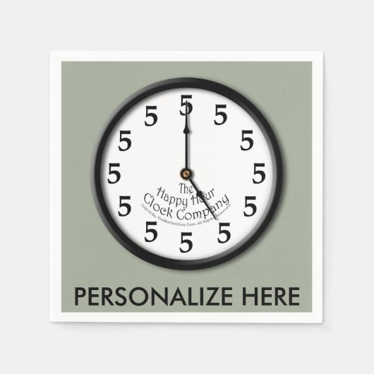 5 Uhr Serviette (Vorderseite)