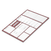 5 und 1 Lebensmittelspur | Speiseplan | Lebensmitt Notizblock (angewinkelt)