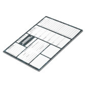 5 und 1 | Menüplaner | Lebensmittelliste Notizblock (angewinkelt)