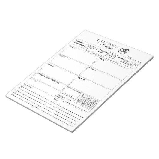 5 und 1 Notepad (8.5 x 11) Notizblock (angewinkelt)