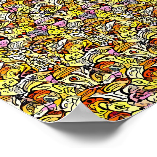 5 Unterschiede suchen - Versteckter 3D-Druck Poster (Ecke)