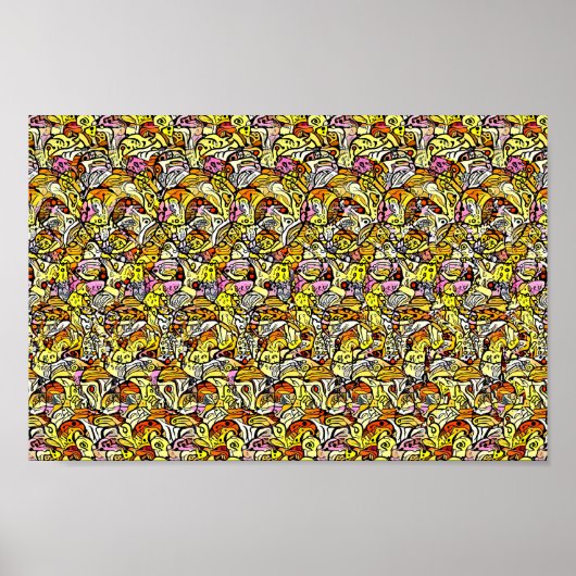 5 Unterschiede suchen - Versteckter 3D-Druck Poster (Vorne)